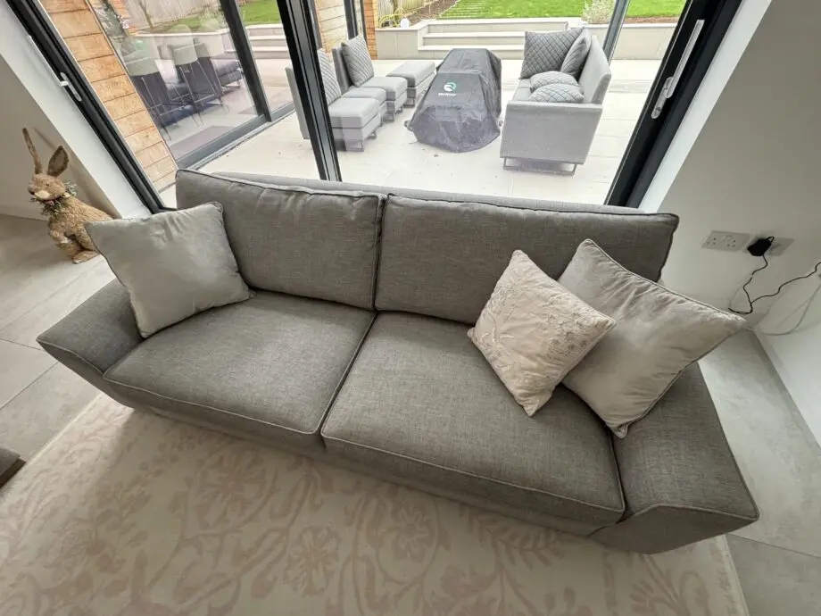 The Louge co, charcoal grey sofa