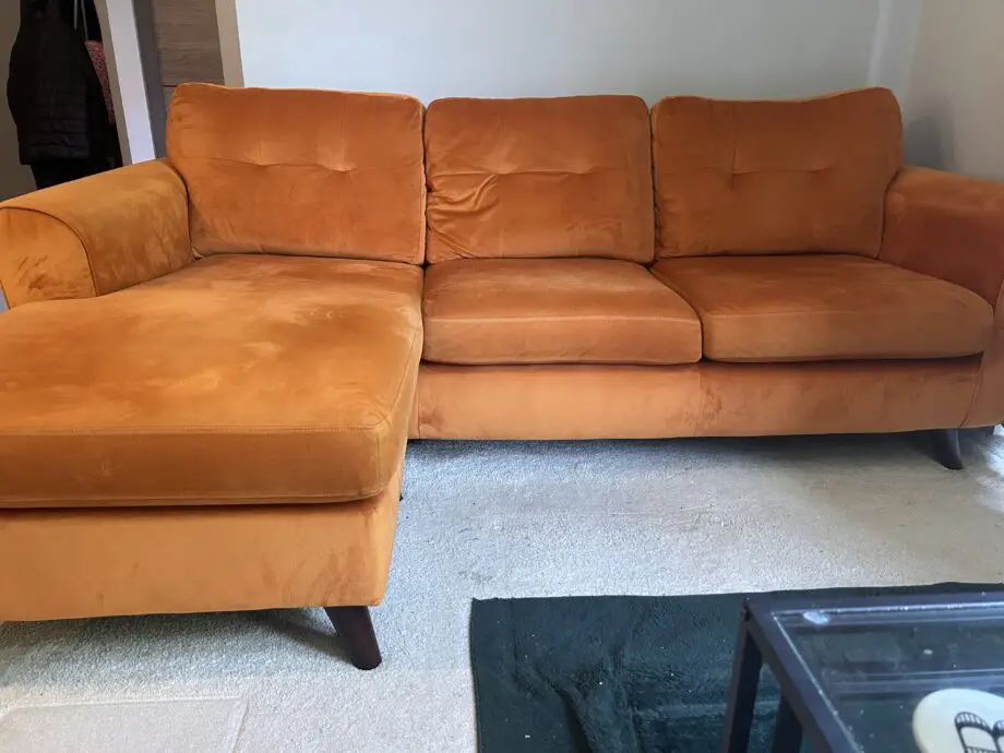 Modern Orange DFS Sofa
