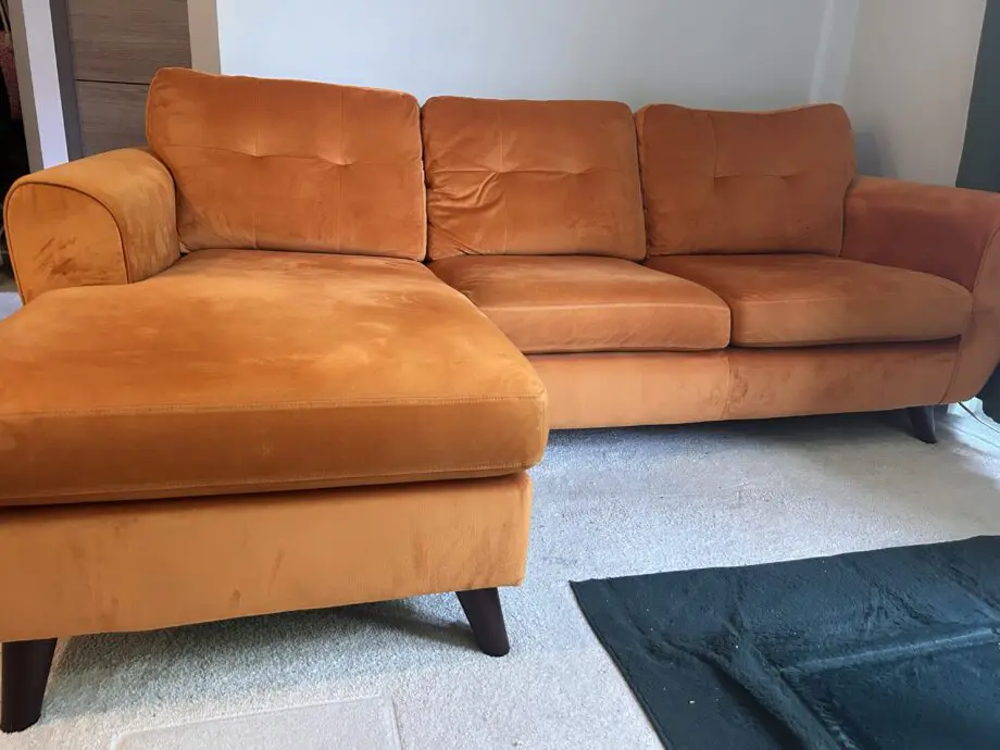 Modern Orange DFS Sofa