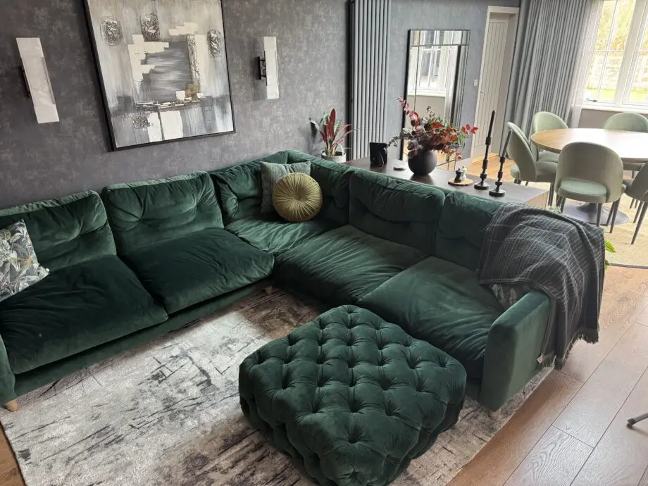 LOAF - Slim Jim Corner Sofa Christmas Tree Green, £4100 new