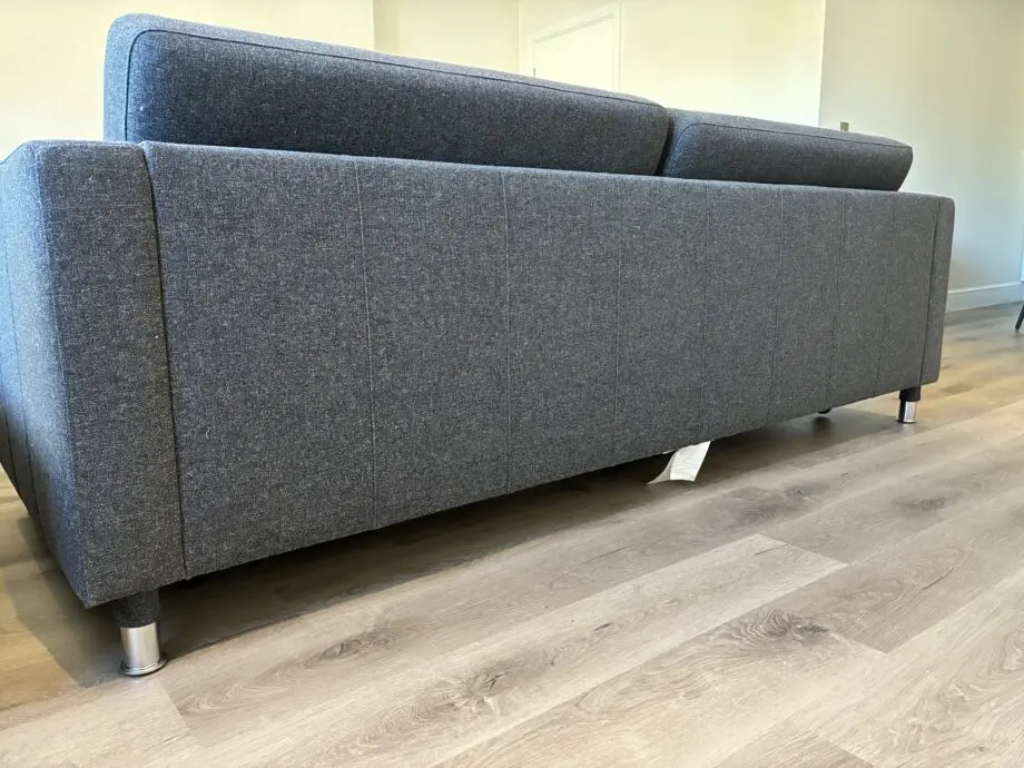 IKEA- LANDSKRONA 3-seat sofa-bed, Gunnared dark grey/metal