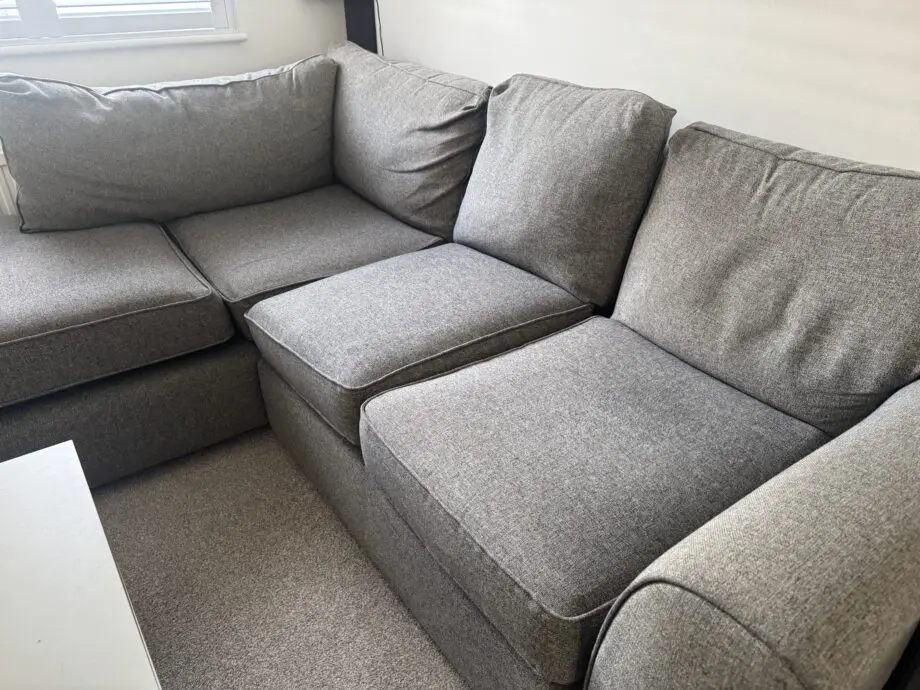 Next Dark Grey chaise corner sofa