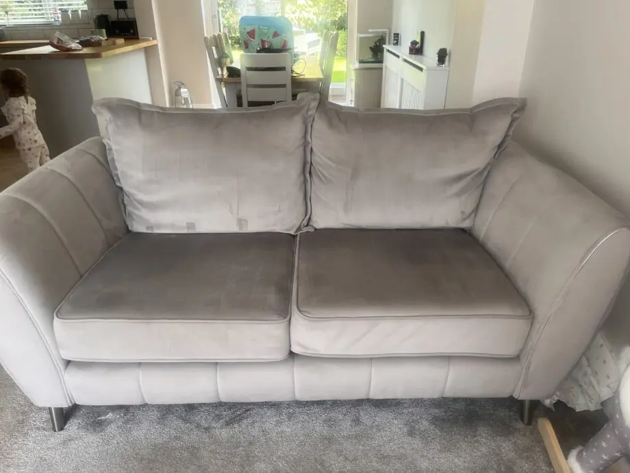 Two grey Gabrielle sofas