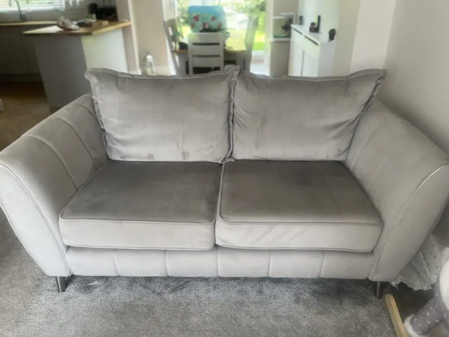 Two grey Gabrielle sofas