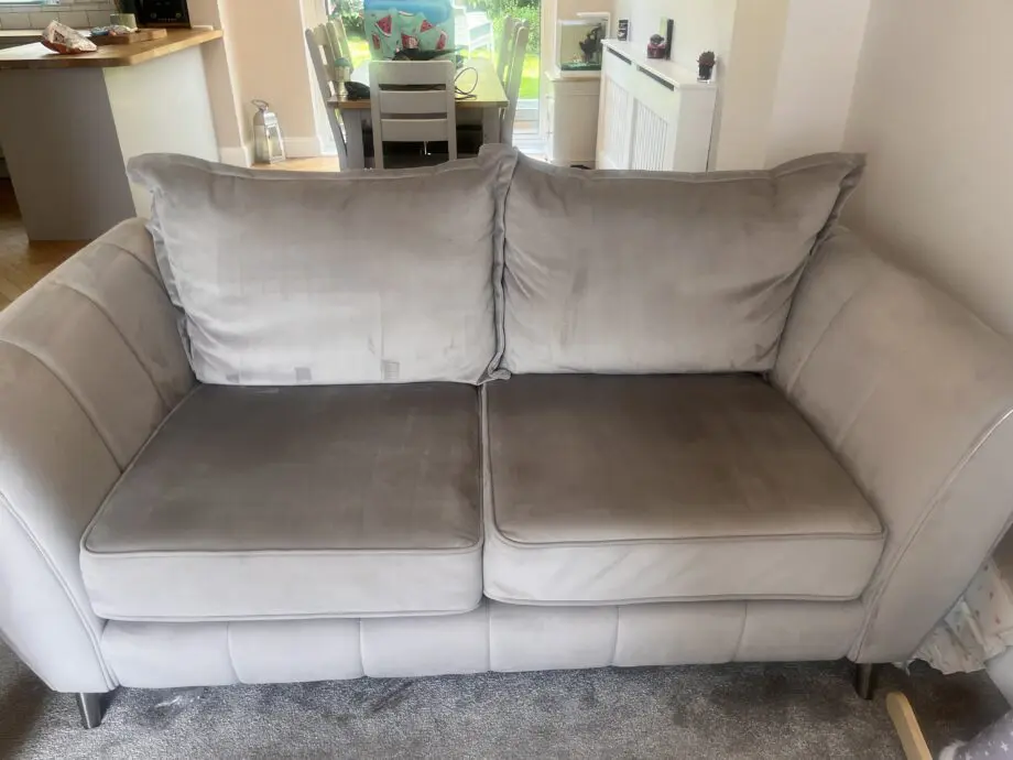 Two grey Gabrielle sofas