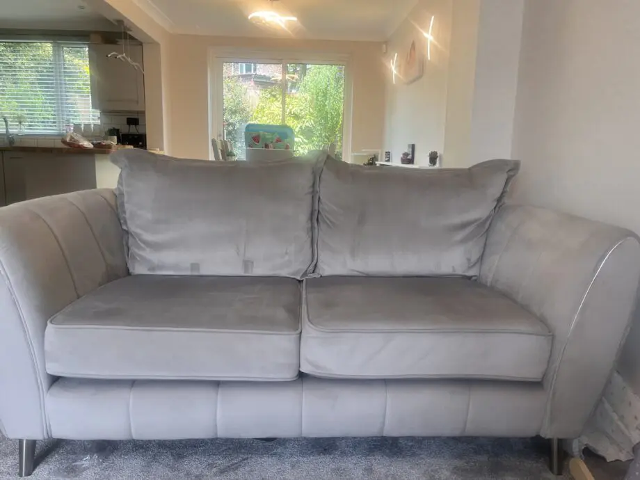 Two grey Gabrielle sofas