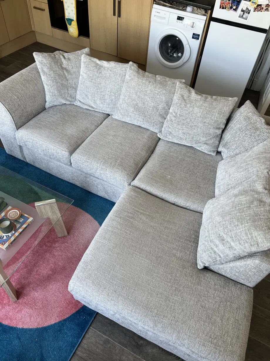 Dunelm Grey Corner Sofa