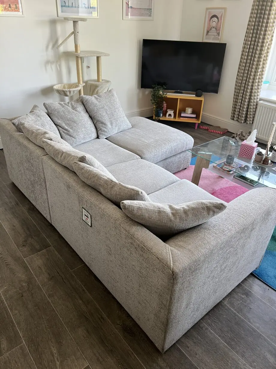 Dunelm Grey Corner Sofa