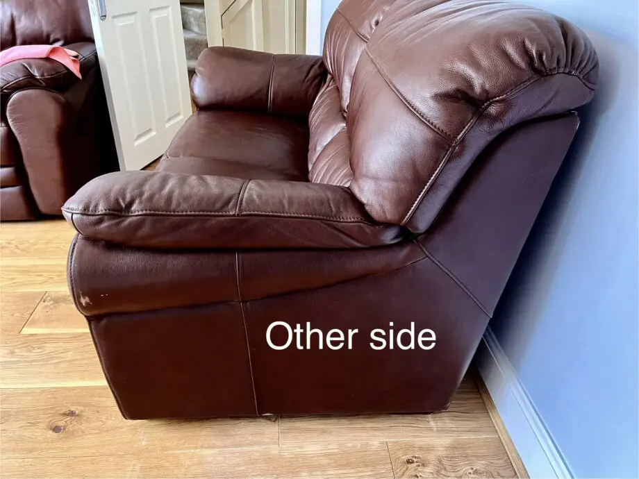 Chestnut Brown 2 seater sofa vgc