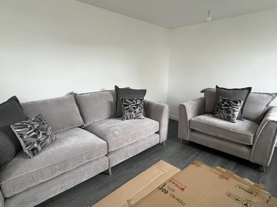 The Top Drawer Grey 4 seater & cuddle sofa