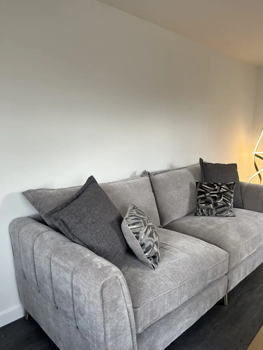 The Top Drawer Grey 4 seater & cuddle sofa