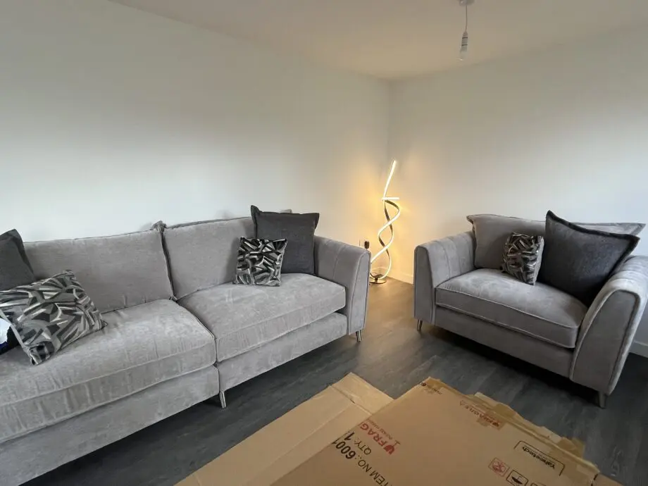 The Top Drawer Grey 4 seater & cuddle sofa