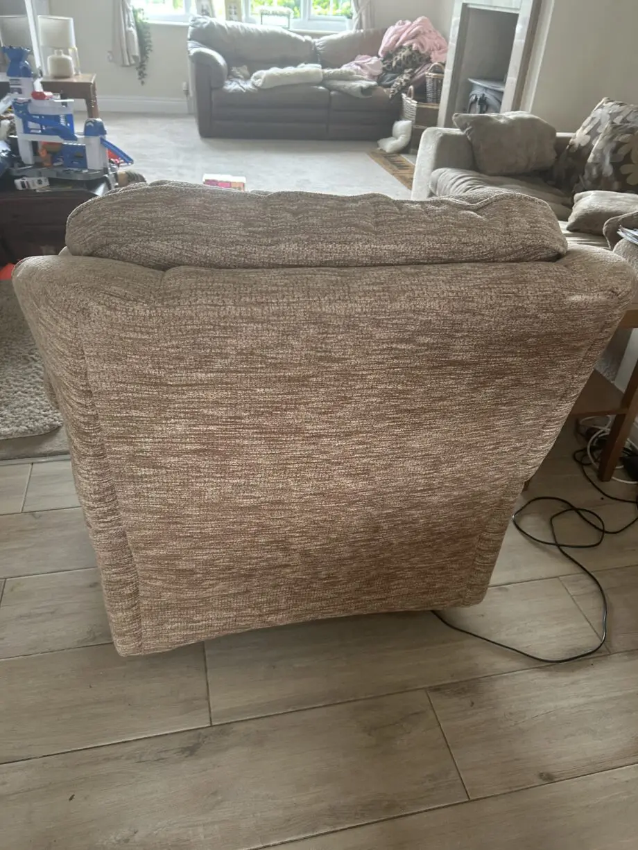 G Plan Fully Electric Lay-Flat Recliner Chair In Beige/Brown