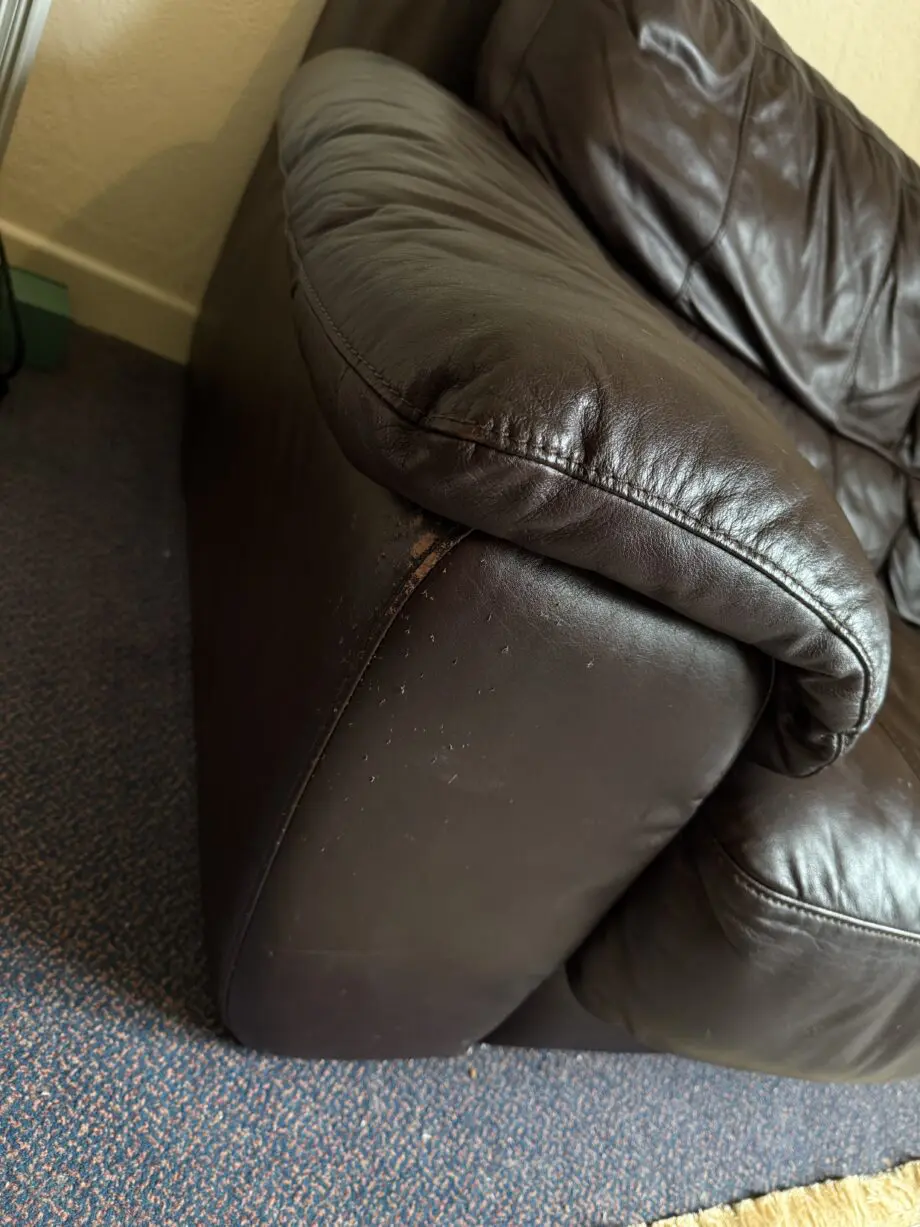 DFS Real leather 2 seater sofa luxury feel sofa