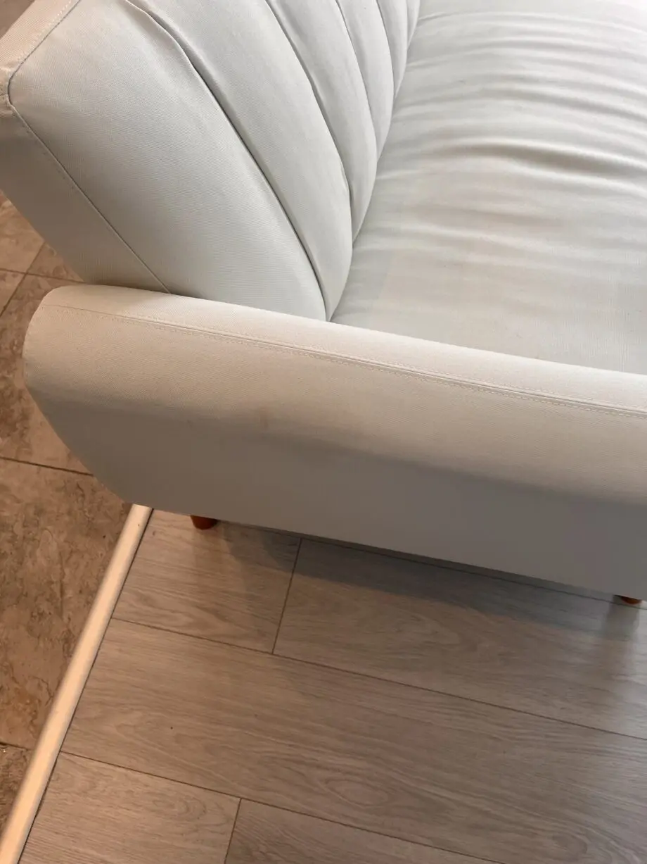 Brittany sectional 3 seater sofa bed cream/white