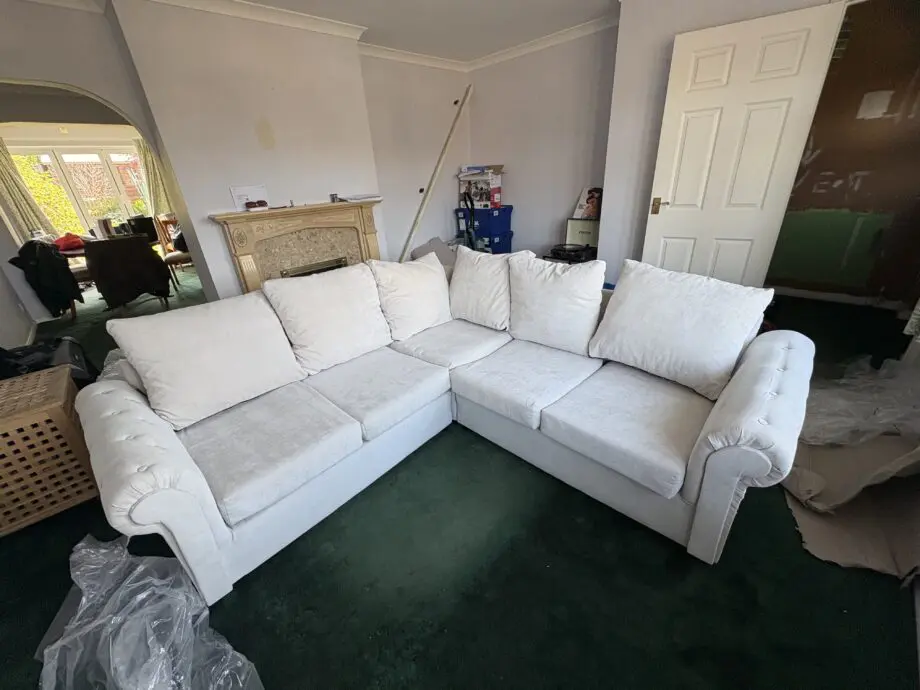 Cream corner sofa