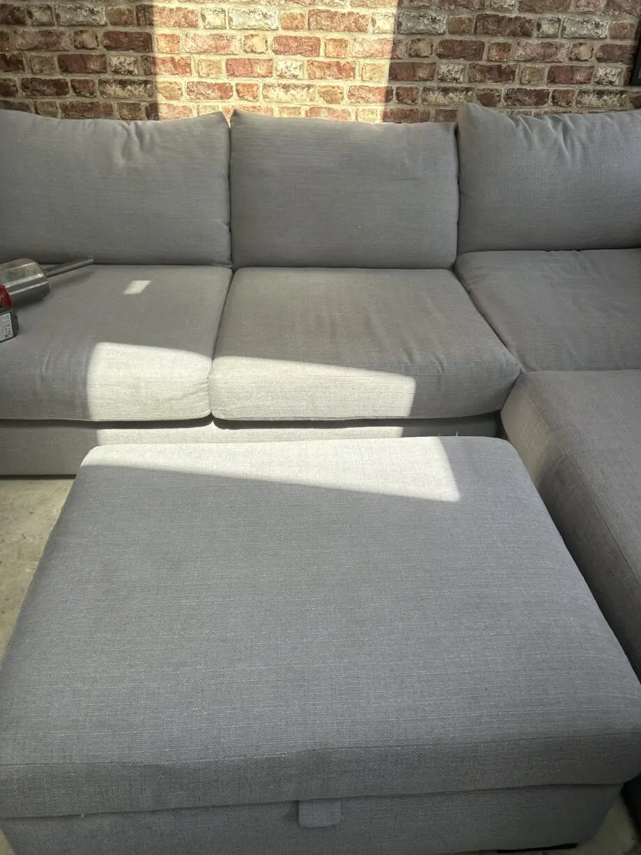 Sofology Grey Majestica Corner Sofa and Footstool