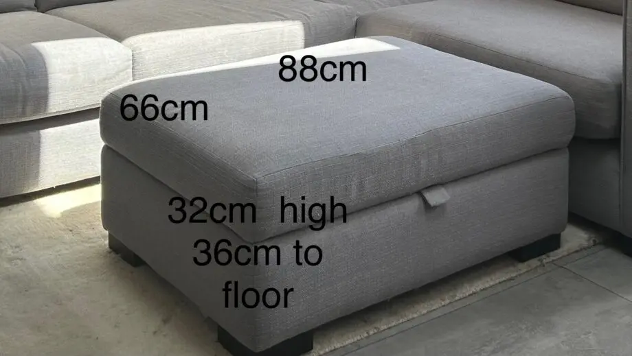 Sofology Grey Majestica Corner Sofa and Footstool