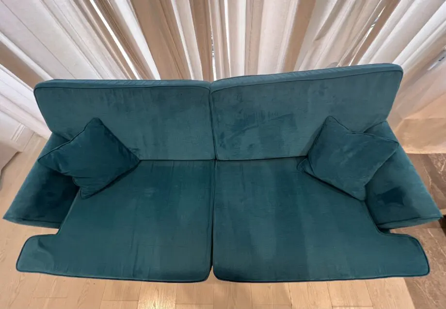 Emerald Green velvet 4 seater sofa