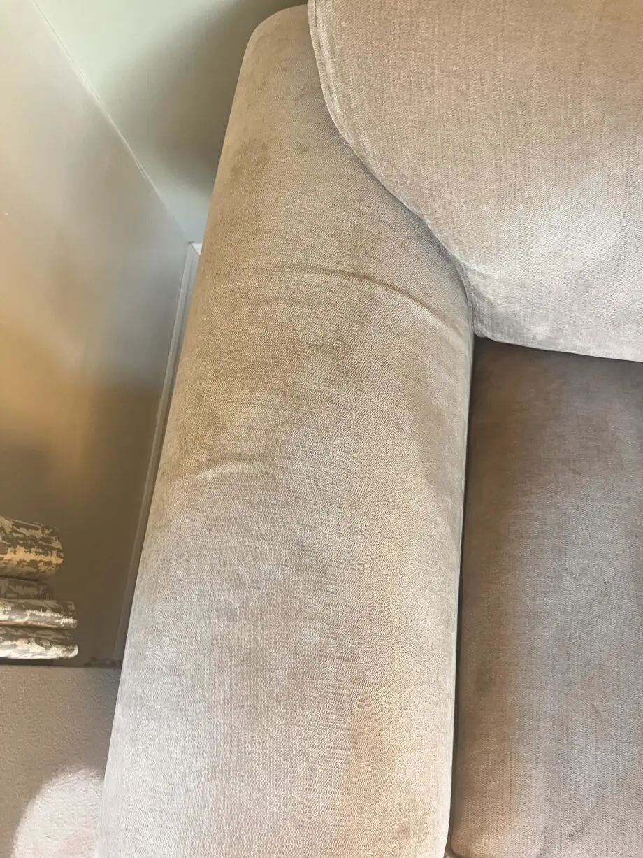 Beige 2 seater sofa