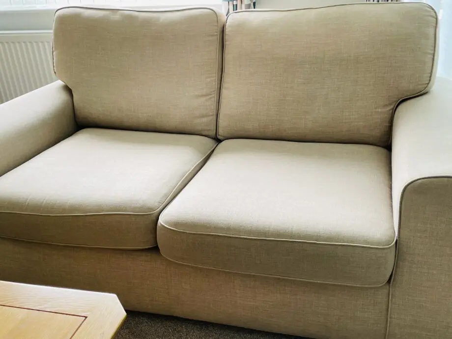 DFS 2 & 3 seater sofas, beige/oatmeal colour.