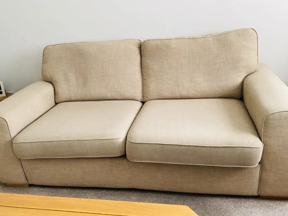 DFS 2 & 3 seater sofas, beige/oatmeal colour.