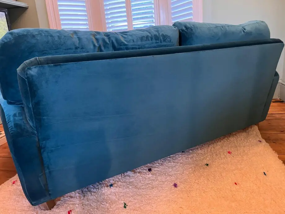 Loaf Medium Sugar Bum Sofa in Rockpool Clever Velvet