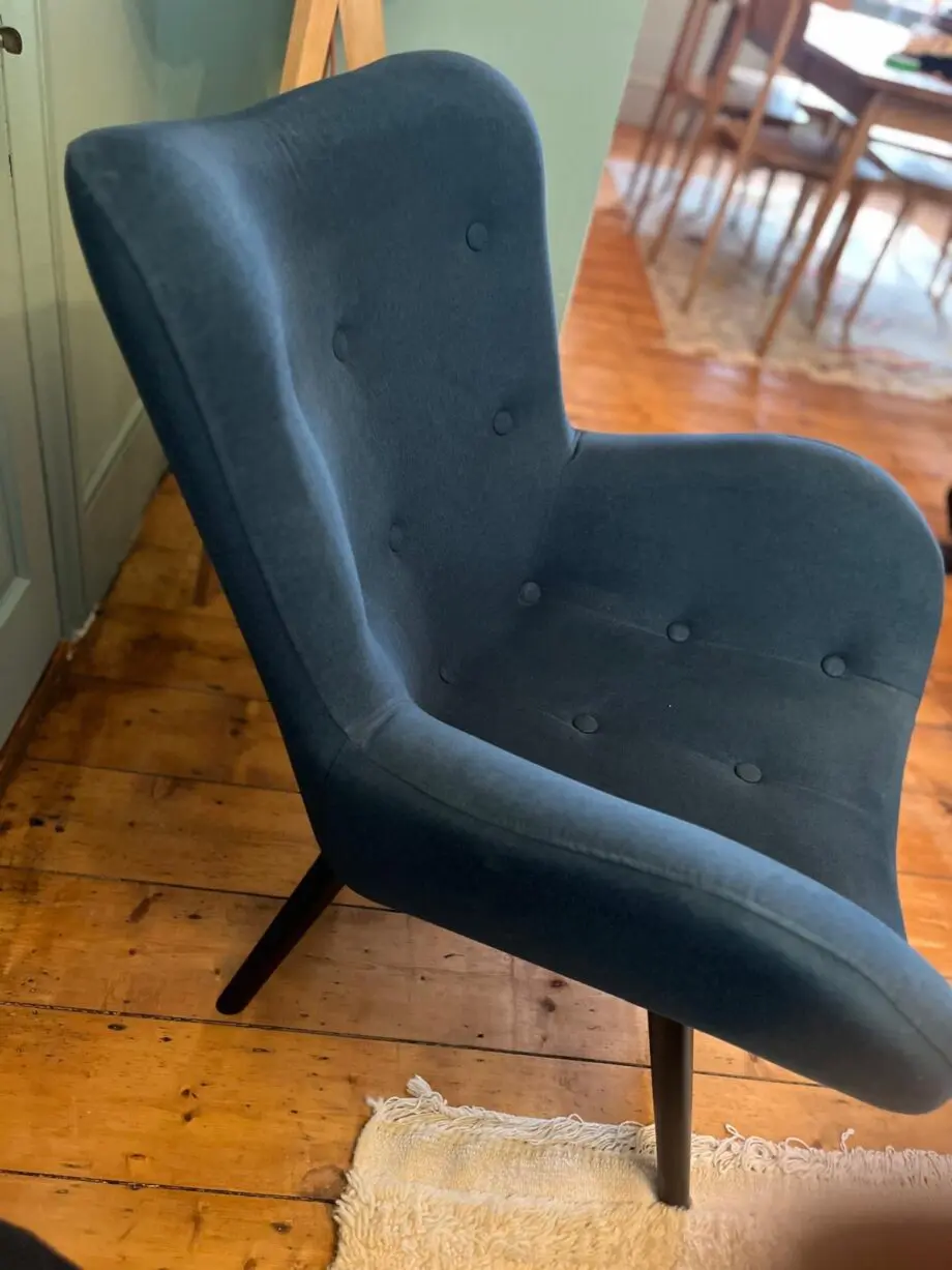MADE.COM Doris Accent Armchair, Shetland Navy Weave