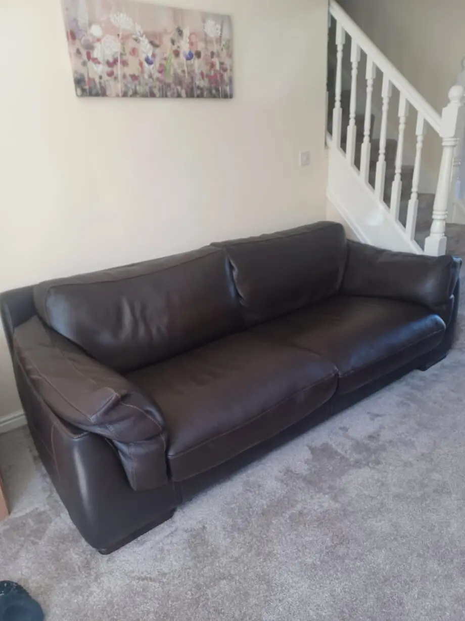 Large 3 seater and 2 seater sofa