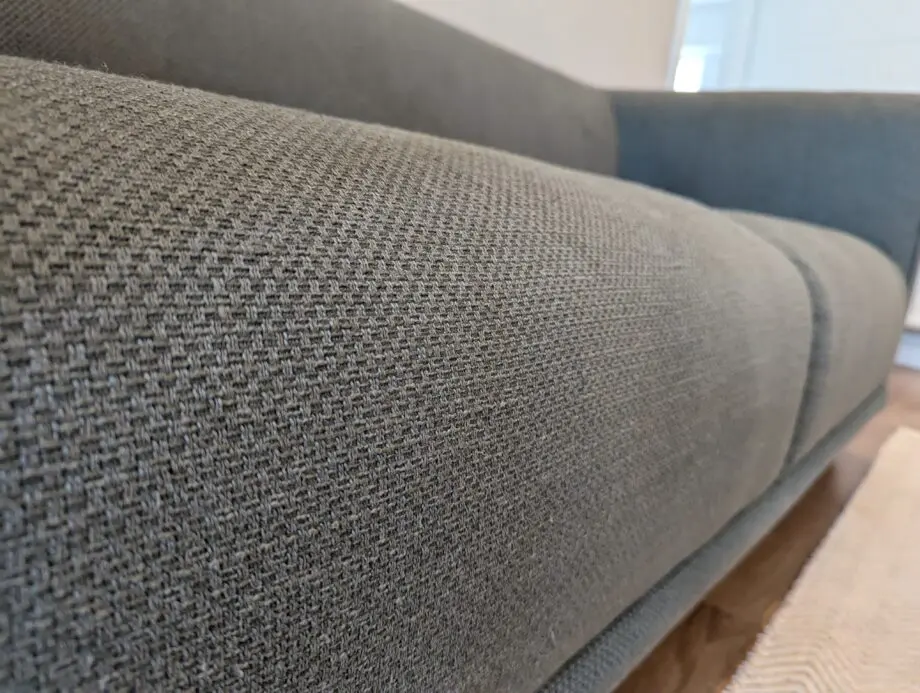 IKEA Viskafors 2 Seater Sofa - Lejde Grey-Green with Brown Legs
