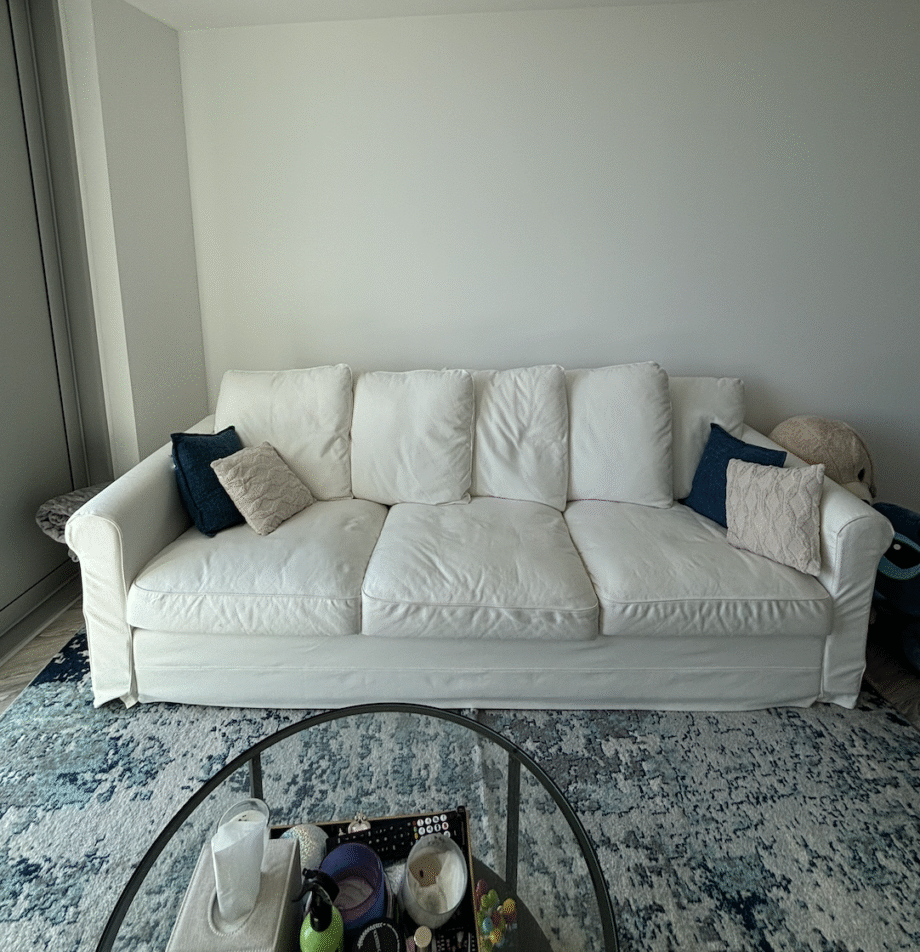 White 3-Seater Sofa