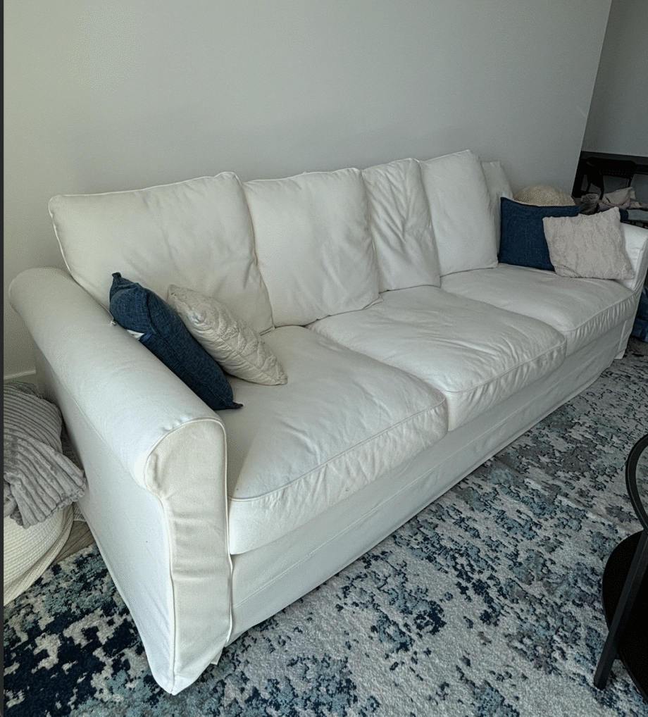 White 3-Seater Sofa