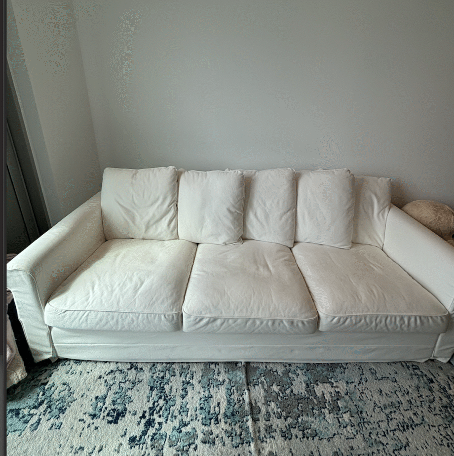 White 3-Seater Sofa