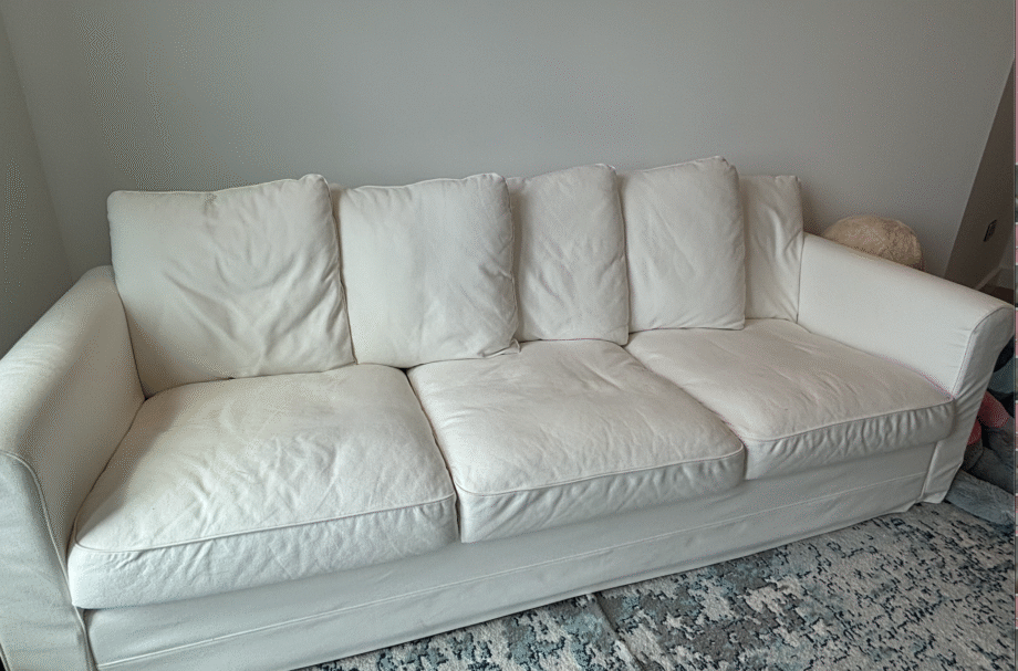 White 3-Seater Sofa