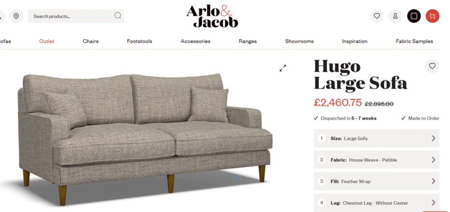 Arlo & Jacob Hugo Sofa - Like New!