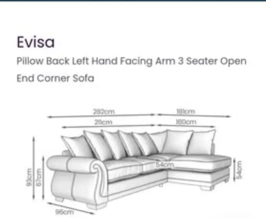 DFS Grey 3 seater corner sofa