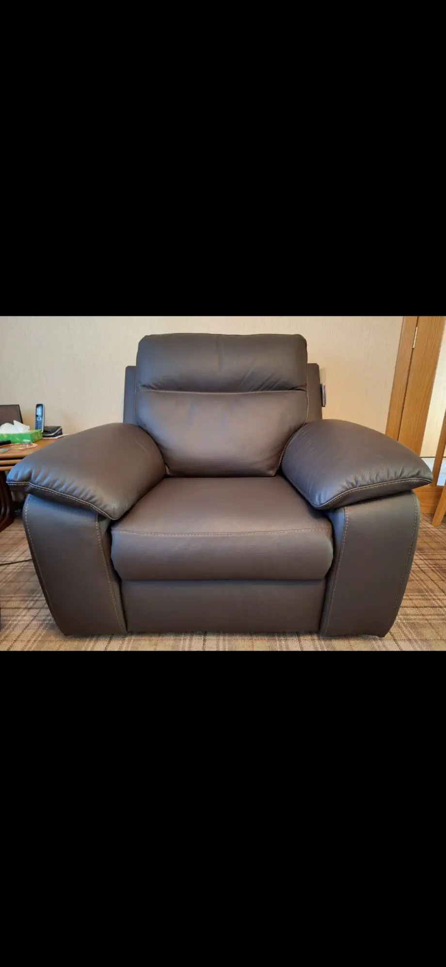 Sterling homestore vivaldi power recliner chair cb morello grigio scuro 327