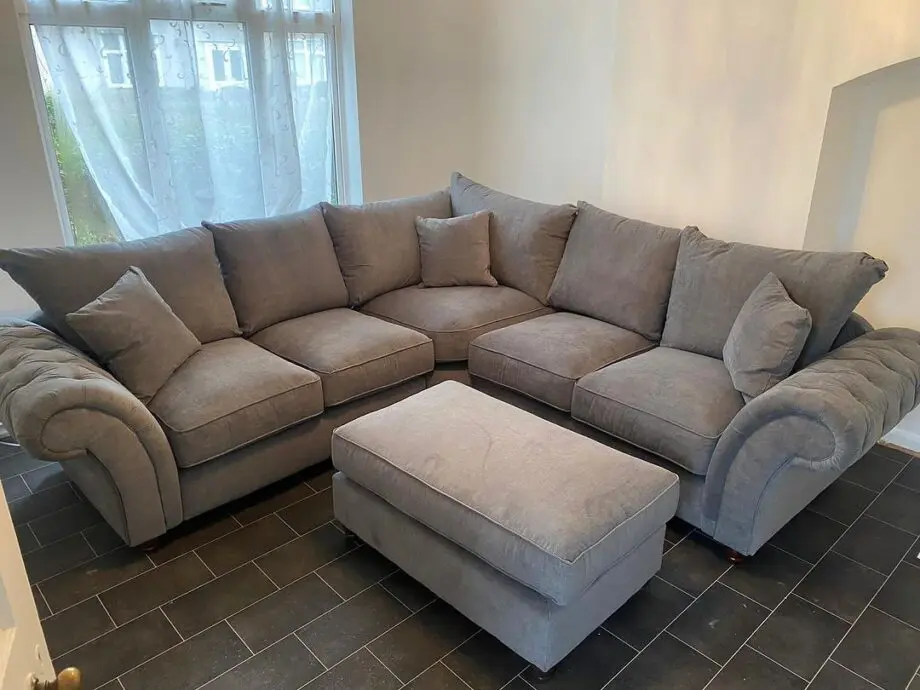 Windsor Fullback Corner Sofa + Footstool Free Home Delivery