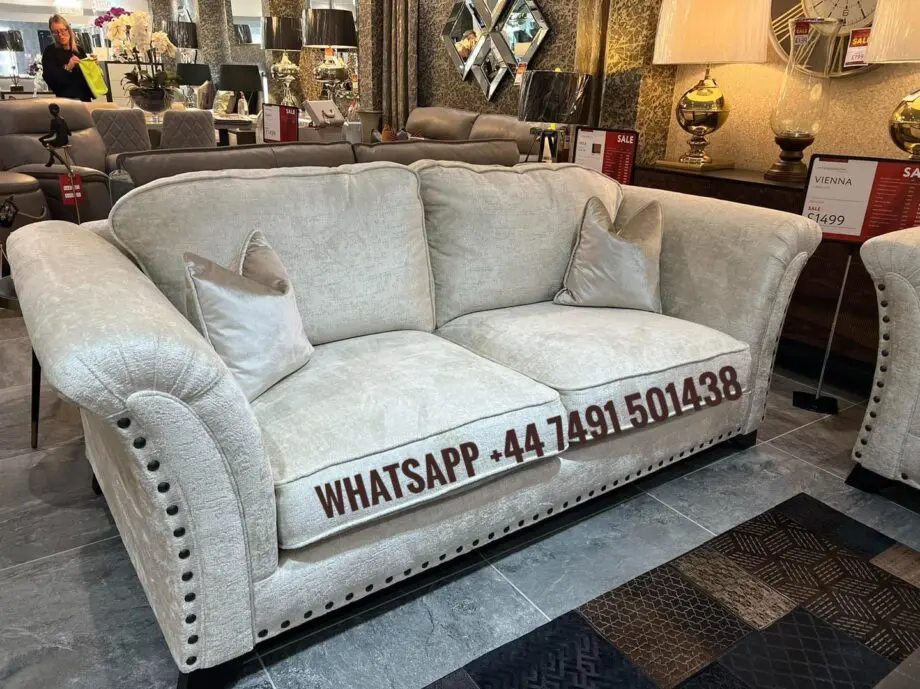 3x Settee + 2x Settee Harrison Sofa Set For Sale Cream Colour Free Home Delivery
