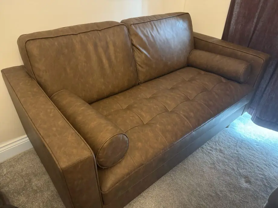 Zoe Faux Leather 2 Seater Sofa
