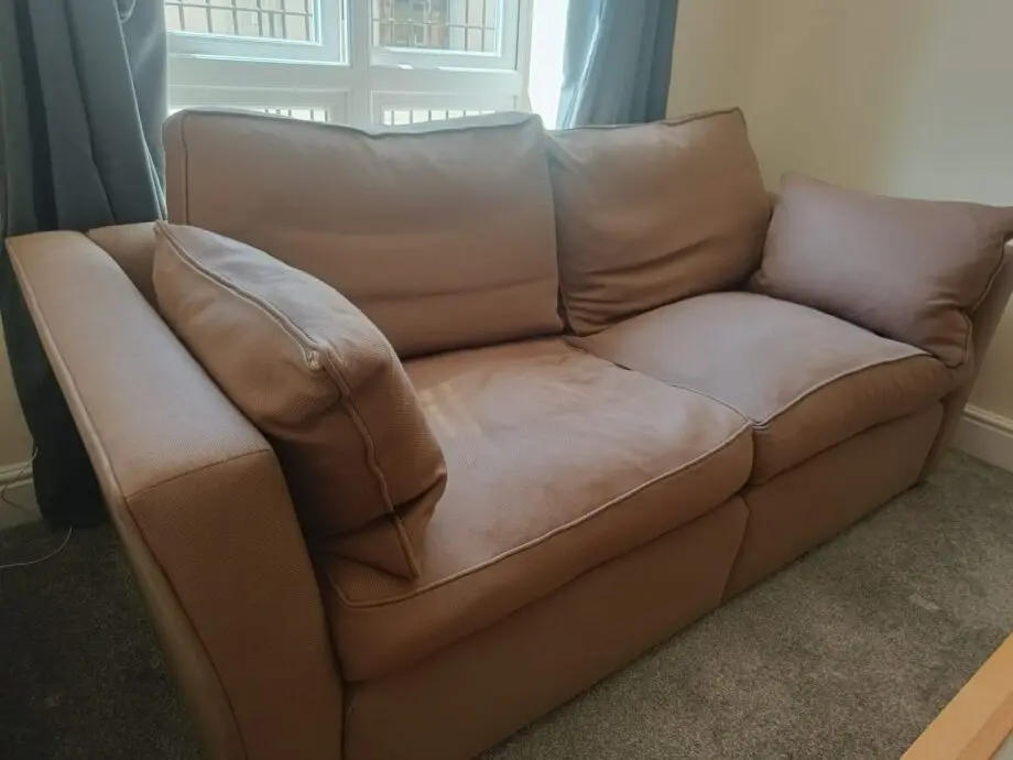 Brown 3 seater sofa
