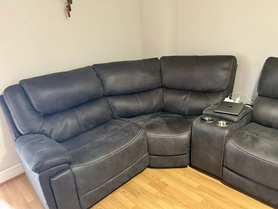 Corner Recliner Sofa with Console