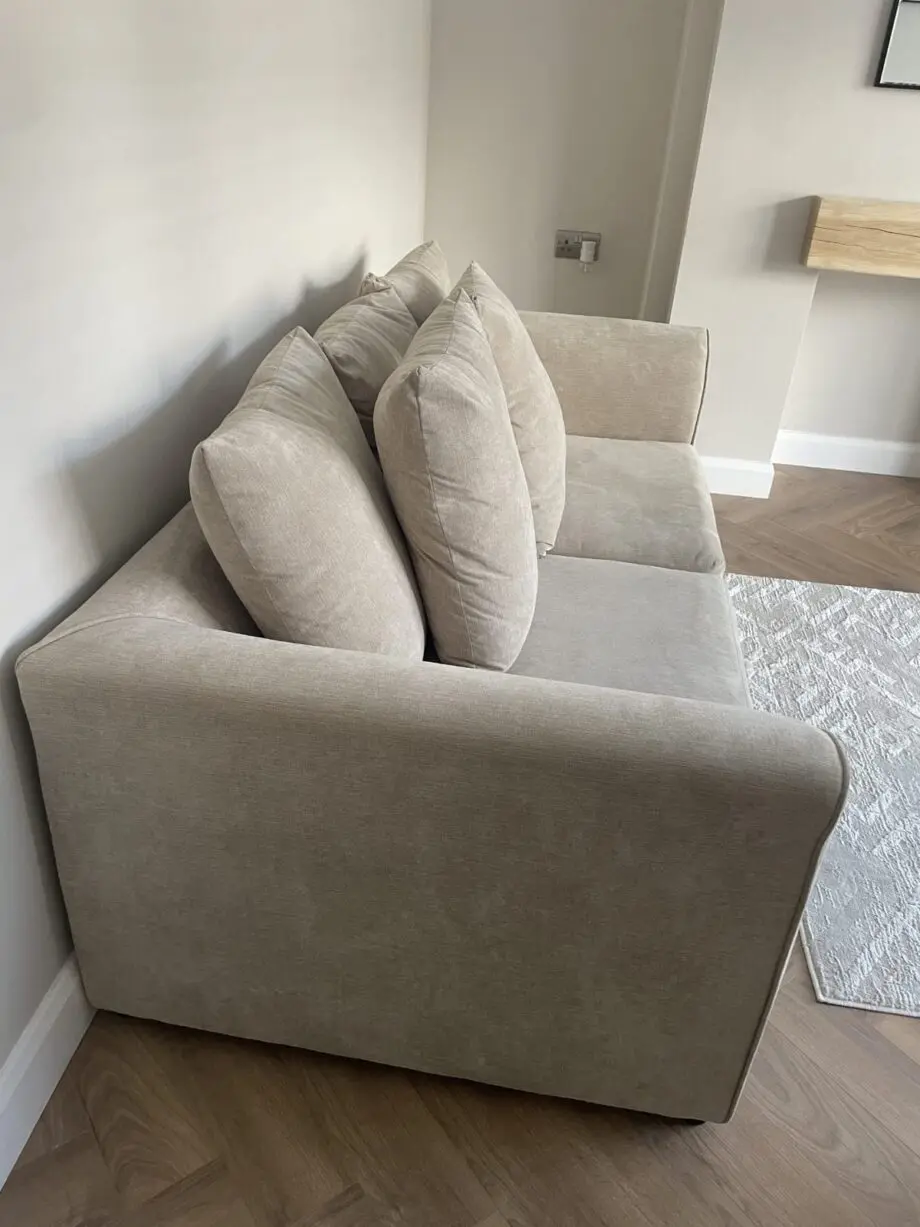 3+2 Sofa Set || Beige Colour Velvet || Cash On Delivery + Free Delivery