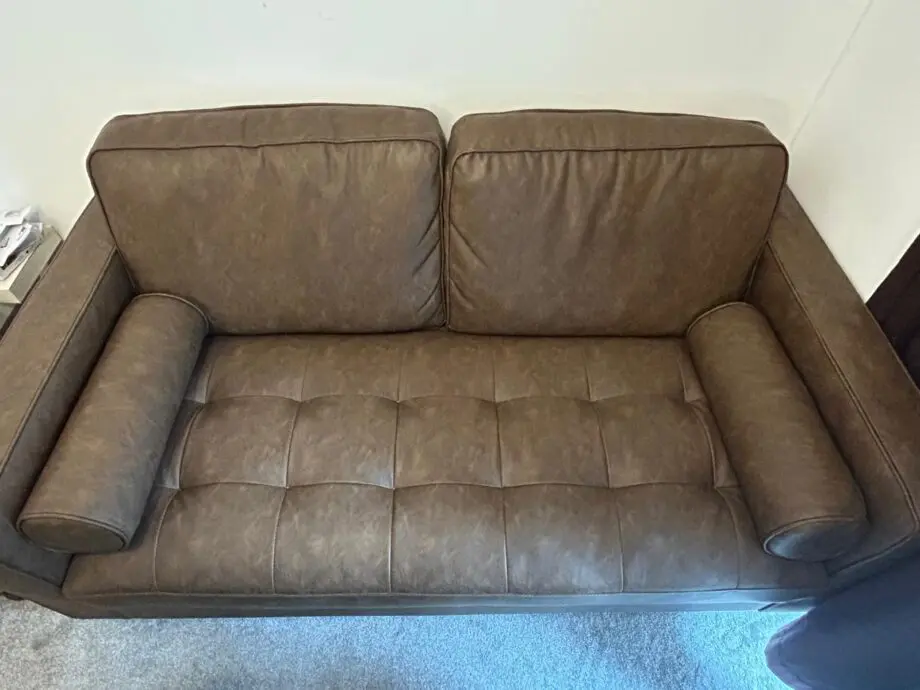 Zoe Faux Leather 2 Seater Sofa