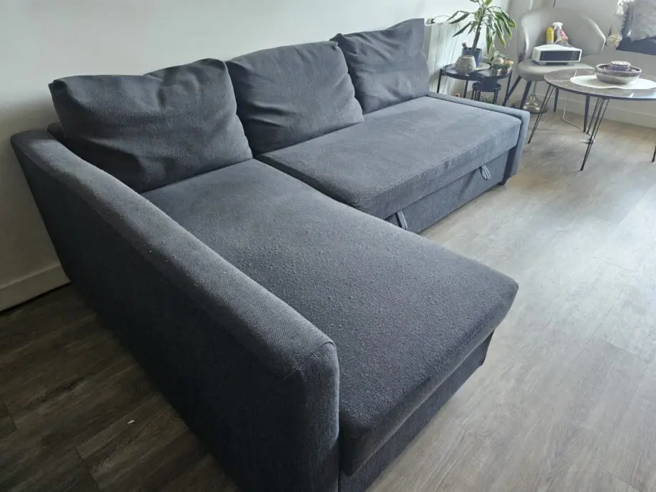 IKEA FRIHETEN Corner sofa-bed with storage, dark grey