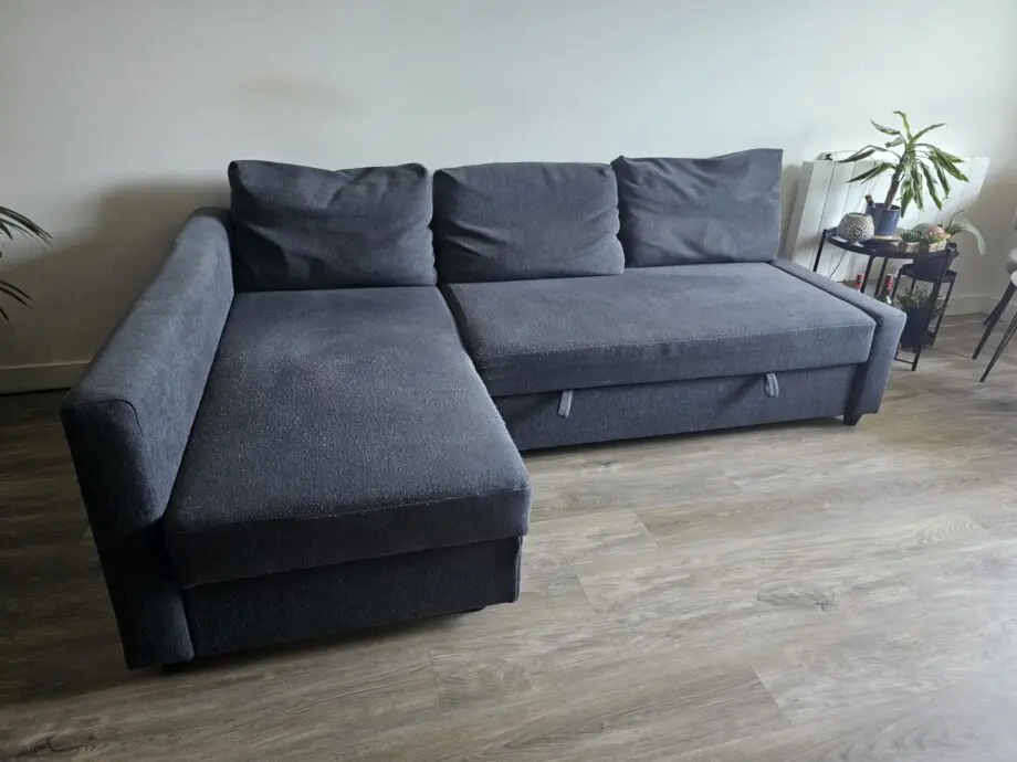 IKEA FRIHETEN Corner sofa-bed with storage, dark grey