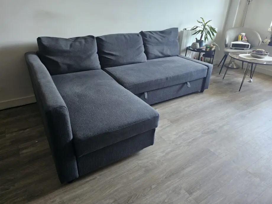 IKEA FRIHETEN Corner sofa-bed with storage, dark grey