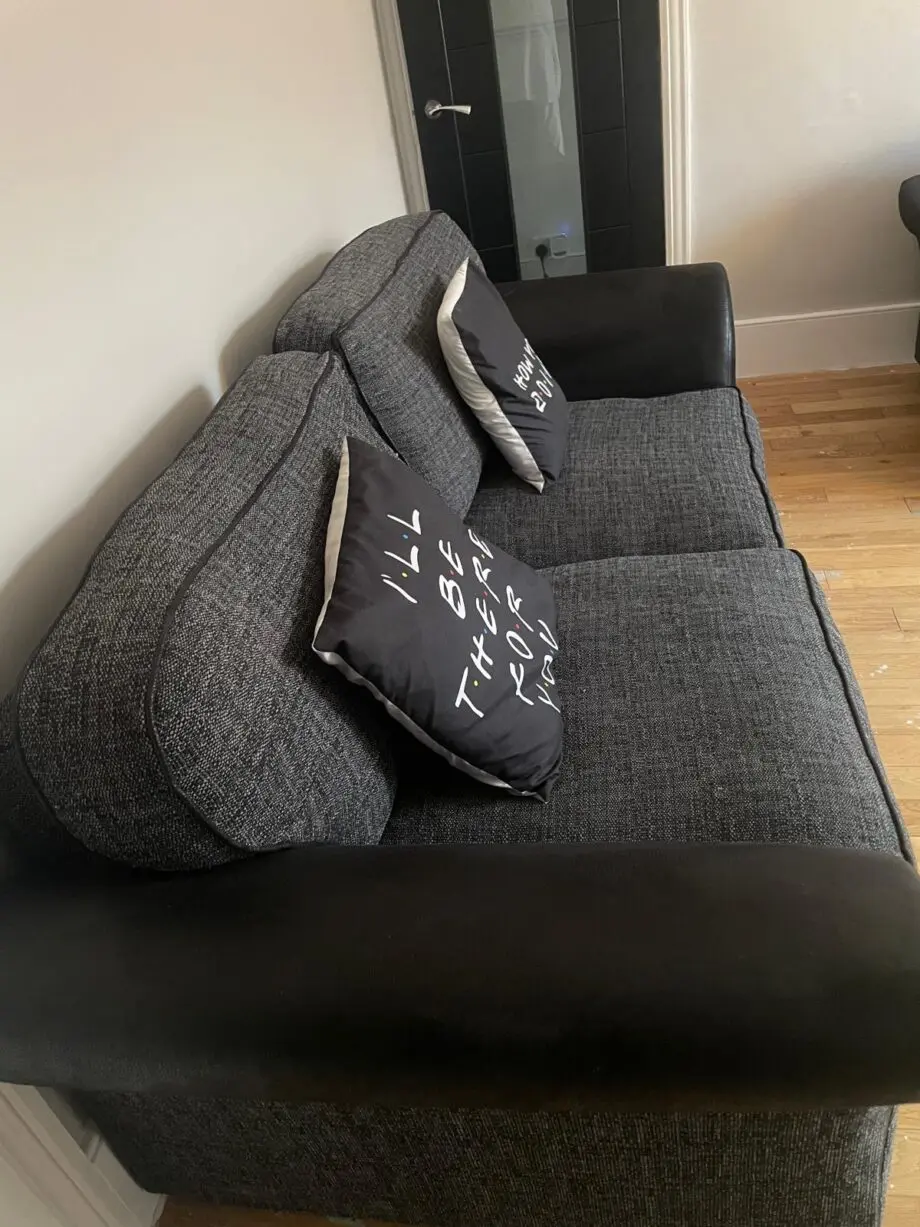 SCS Piper 3 Seater Grey & Black Sofas