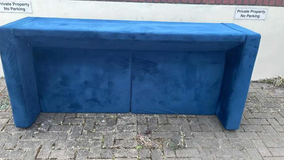 Navy blue 3 seater sofa