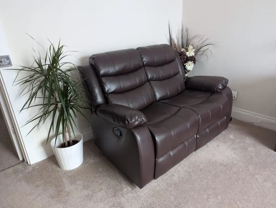 2 & 3 seater leather recliner